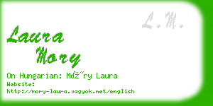 laura mory business card